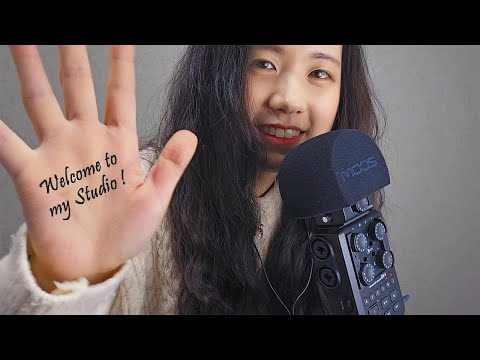 ASMR YouTuber's Studio Tour | Soundproof Booth Tapping, Scratching | Korean Whispering (eng sub)