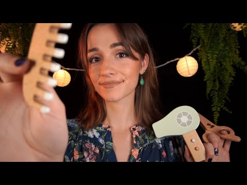 ASMR | Giving You a Makeover with Wooden Beauty Tools (roleplay)