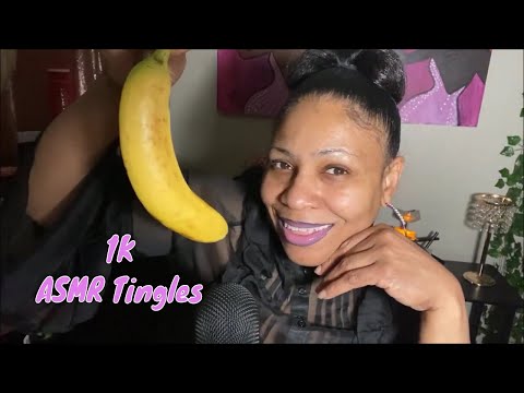 ASMR Mouth Sounds Eating a Banana for Relaxation | Ear To Ear Tingles