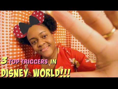 ASMR | Natural Rain Sounds & Hand Movements | Mouth Sounds | In Disney World ~
