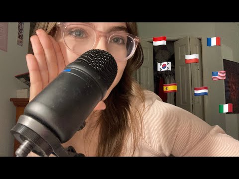 ASMR winter triggers words in 10 languages❤️