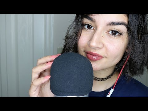 ASMR Trigger Words | Mic Scratching, Hand Movements, Close Whispers ♡