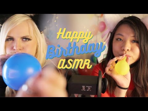 Helium Balloon ASMR Spaghetti and MORE! | Happy Birthday to Me | Featuring ASMR Shanny