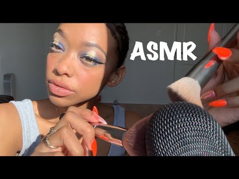 ASMR | Up Close Mic brushing, stippling , gentle tapping