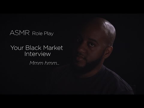 ASMR Role Play | Your Black Market Interview w/Soft Speaking & Whispering, Typing, & a Fidget Cube