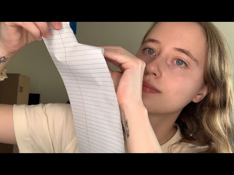 Ripping and “Plucking” Paper ASMR 📄