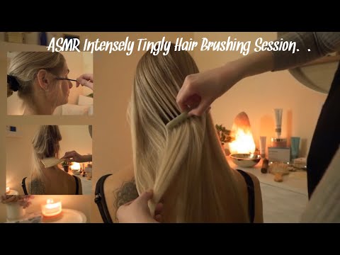 ASMR Real Person Hair Brushing, Hair Playing and SO many more Tingly Triggers... Soft Spoken