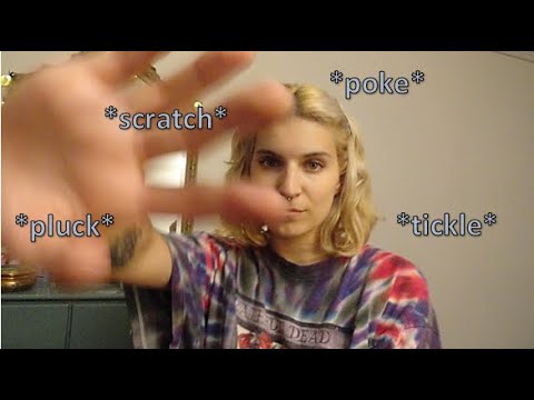 ASMR | Tickle, Scratch, Pluck, Poke + Hand Movements