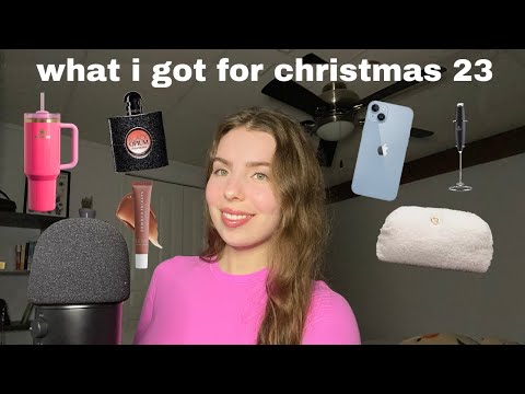 ASMR what I got for christmas 2023 🎀🌲