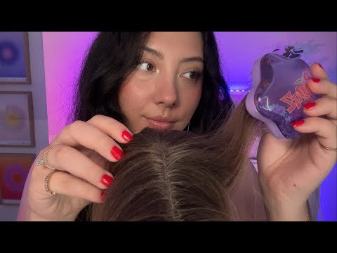 ASMR Scalp and Brain Massage for your relaxation + Hair Play 💆‍♀️💆‍♂️