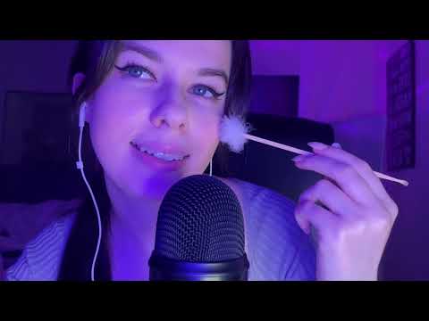 ASMR 🤍 oily face massage, face touching/stippling, 👄 sounds, personal attention! 🥰