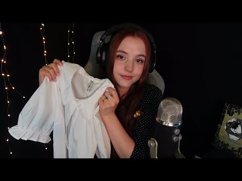Cute ASMR try-on haul 👗 Soft whispers, Fabric sounds and tapping 💤 Jirai Kei inspired
