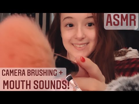 ASMR Camera Brushing + Mouth Sounds! 👄