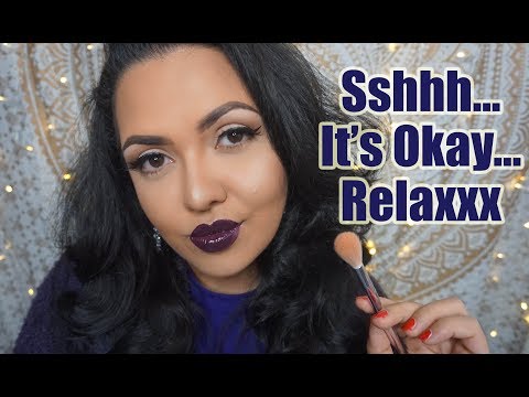 ASMR Shhh It's okay Relax |Mouth Sounds|Camera Brushing