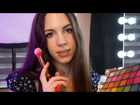 ASMR Friend Does Your Makeup 😌 (NO BACKGROUND NOISE)