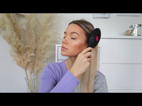 ASMR Relaxing Hair Brushing | Tapping On Hair Accessories