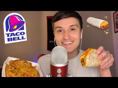 [ASMR] Taco Bell Mukbang 🔔🌮 (eating sounds) NEW First Time Items!