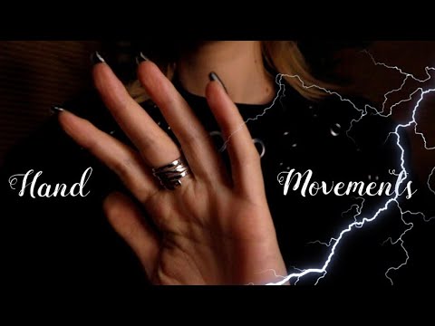 ASMR Up Close Hand Movements Affirmations Whispering | Face Touching | Rain & Thunder Sounds