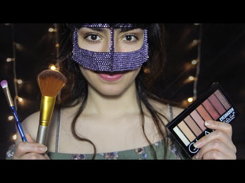 ✨ ASMR Doing Your Makeup 💄( Whispering - Face & Hair Brushing - Face Touching - Personal Attention )