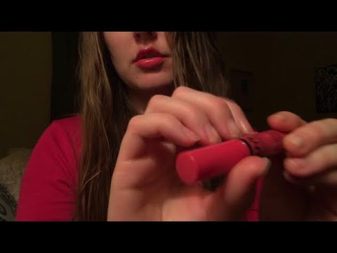 ASMR Lipgloss Application💋Tapping + Whispers