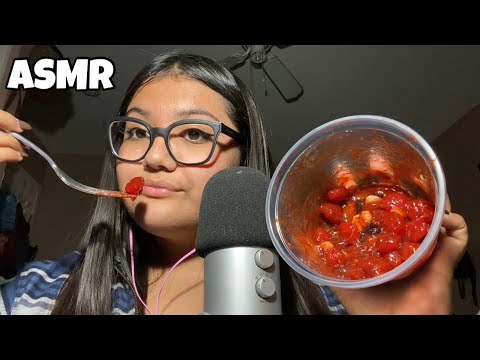 ASMR ~ EATING DULCE ENCHILADOS / SPICY CHILLI GUMMIES 🔥🥵 + EATING & MOUTH SOUNDS 👄