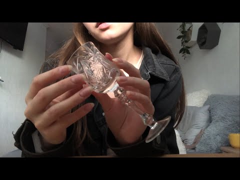 ASMR | Tapping & Scratching On Textured  Glass 🤍 | Soft Spoken