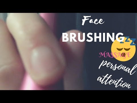 ASMR Whispered Face Brushing Roleplay - Personal Attention