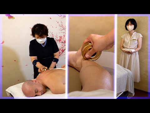 KOREAN TRADITIONAL MEDICINE MASSAGE with BODY CHECKUP | NEEDLES and GOLD rings | ASMR VIDEO