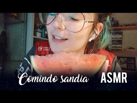 Comiendo sandia - Eating Sounds | ASMR Español