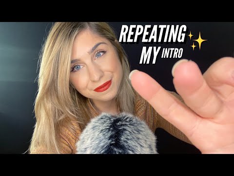 ASMR | REPEATING MY INTRO! “Hellololo” Personal attention/hand movements/hand sounds ✨