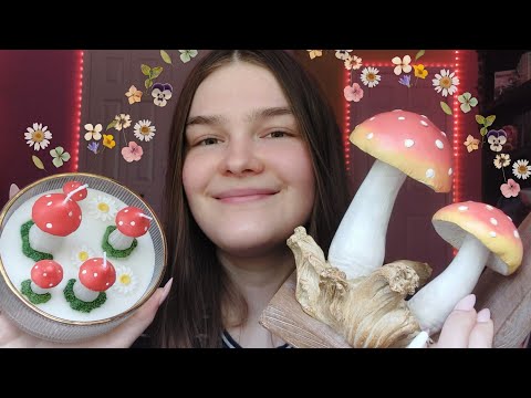 🍄Mushroom Collection ASMR (tapping, ramble, scratching)🍄