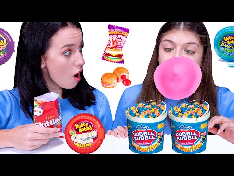 ASMR Bubble Gum Food Challenge | Eating Sounds LiLiBu