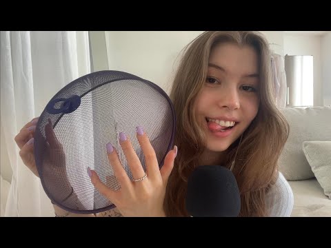 ASMR only purple trigger 💜 (fabric scratching, tapping, scratching...)