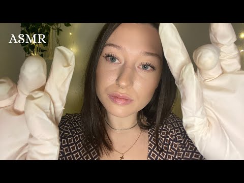 ASMR FRANCAIS - RP J'examine ton visage (face touching, visuel, gants)