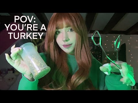 Seasoning and Cooking You Like a Turkey ASMR | Tapping, Spice Shaking, Hand Movements, Whispering