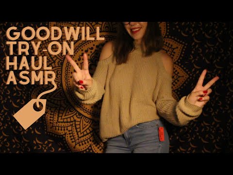 ASMR Goodwill Haul: Trying on Outfits & Whispering🤫🛍️