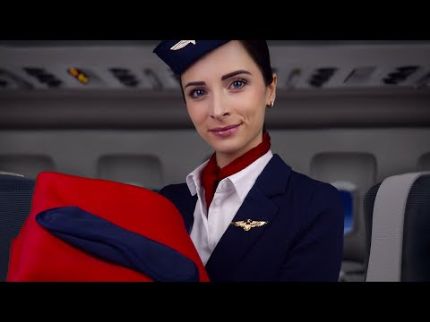 ASMR First Class Flight Attendant | Soft Spoken Luxury Stewardess ASMR Roleplay