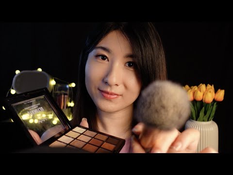 ASMR Friend Does Your Makeup 💗  Layered Sounds (Soft Spoken)