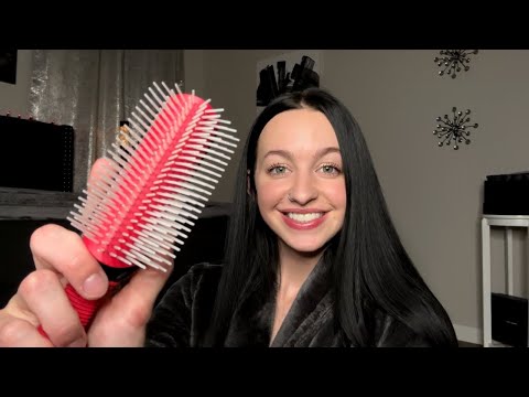 [ASMR] I Brush & Comb Your Hair Before Bed