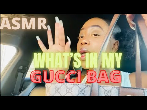 ASMR | WHATS IN MY GUCCI BAG (WATCH TIL END!) Look what I found ! Chewing Gum