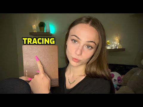 ASMR Tracing ✍️💖 night sky themed 🌌 | slow + fast, pay attention, dreamy whispers ☁️
