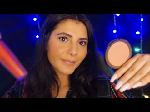 ASMR "Old School" Makeup Roleplay (Blue Yeti, Soft Spoken) | 12 Days of ASMR