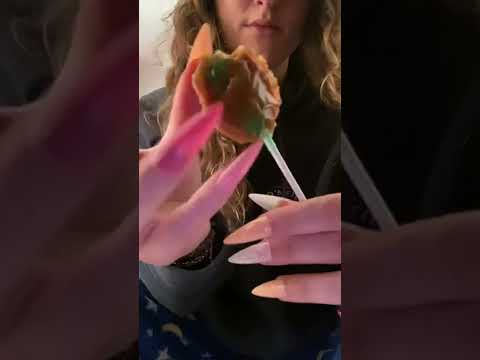 Fast Tapping on a lollipop ASMR