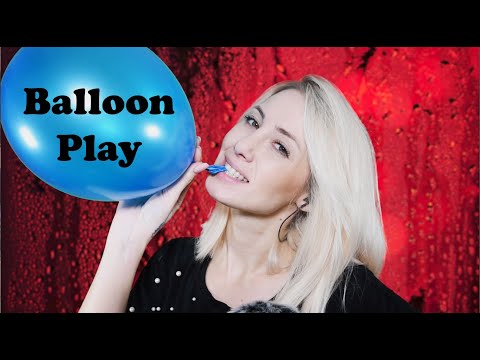 ASMR | BALLOON PLAY - Tapping,  Blowing up, Popping 😊🎈