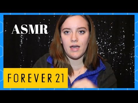 ASMR Forever 21 Haul Whispering and Fabric Sounds