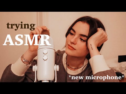 trying ✨ASMR✨as a total beginner (scratching, brushing, tapping…) | Fabienne
