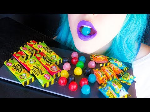 ASMR: Gooey Super Sour Chews & Colorful Candy | French Candy ~ Relaxing Eating Sounds[No Talking|V]😻