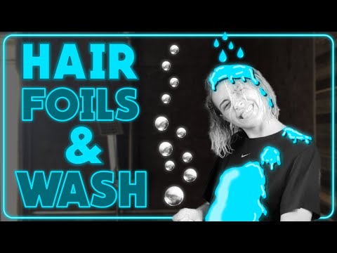 [ASMR] Foil Removal | Super Close Up shower with me | Hair Washing Sounds !!