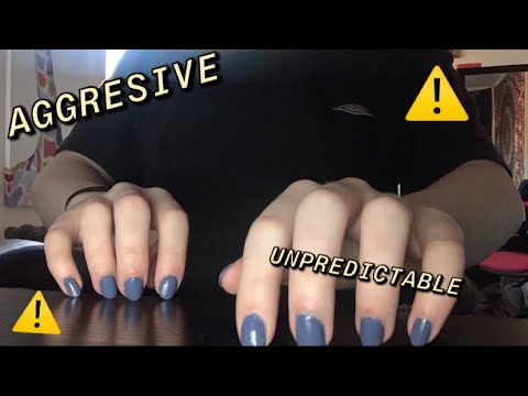 AGGRESSIVE DESK TAPPING/ SCRATCHING/CAMERA TAPPING/INVISIBLE TRIGGERS!! ASMR☺️