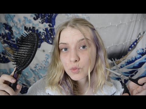 ASMR │Giving You a Haircut During Quarantine! Scissor and Trimming Sounds ♡